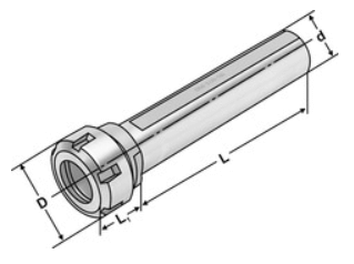 Collet chucks with weldon shank DIN 6499(ISO15488) ER-system